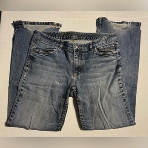 Harley Davidson 10P Women's Jean 30” Inseam Grey Wash Midrise Flare C8036